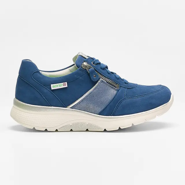 Mephisto/Sano Sneakers Γυναικείο δέρμα/δέρμα Nubuck Μπλέ SAN/IZAE-S DENIM