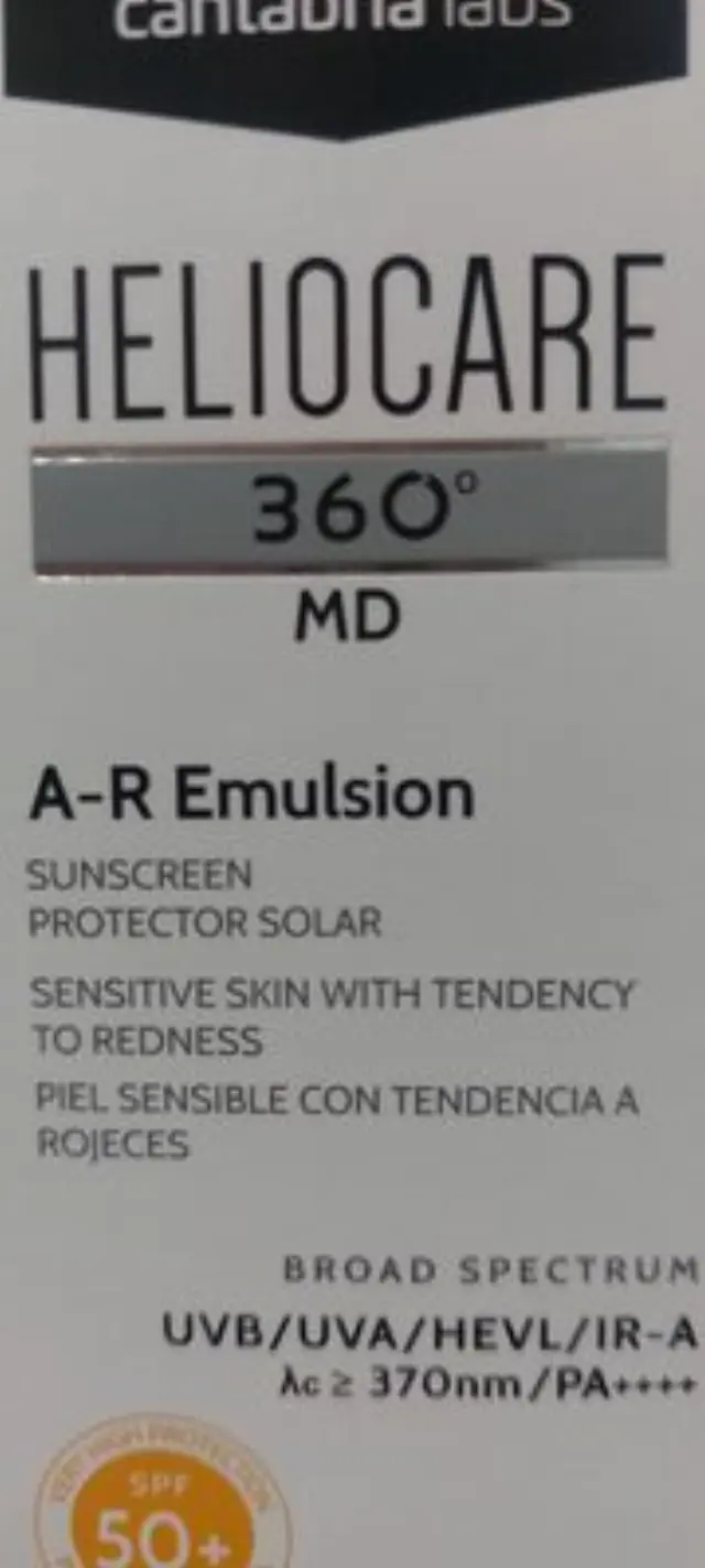 Heliocare 360° MD A-R Emulsion SPF50+, Αντηλιακό Γαλάκτωμα Προσώπου για Ερυθρότητα & Ευαίσθητη Επιδερμίδα 50ml