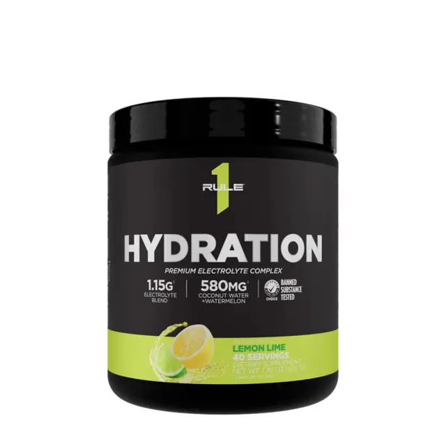 Rule1 Hydration lemon-lime, 40-servings