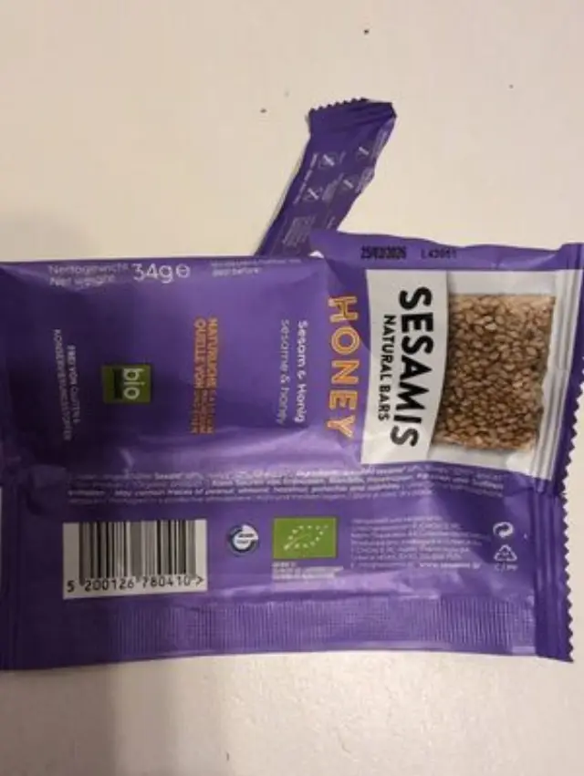 Sesamis Natural Bio Bars Σουσάμι,και Μέλι 34gr 2
