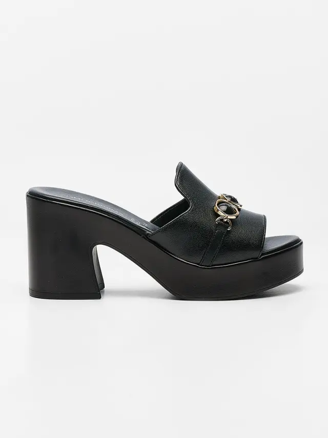 Comodissima Πέδιλα Γυναικείο δέρμα Μαύρο REP/57132 NERO 3