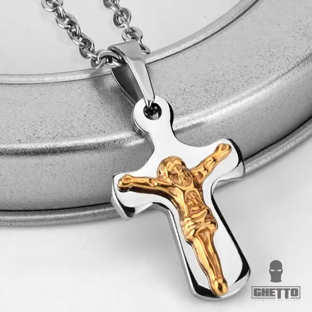 Ghetto Cross of Jesus Pendant Necklace 2