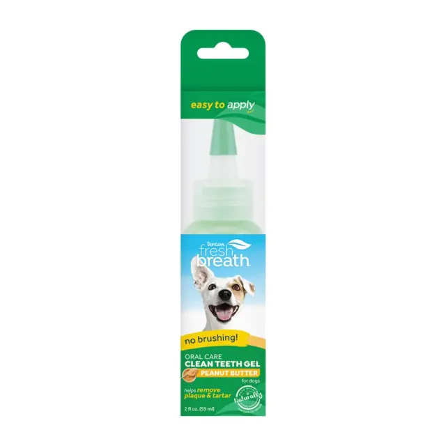 Tropiclean Clean Teeth Oral Care Gel Με Φυστικοβούτυρο Για Σκύλους 59ml Μονόχρωμο