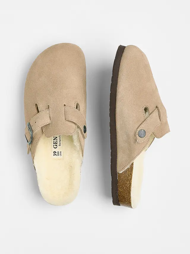 Genuins Σαμπώ Γυναικείο δέρμα Μπεζ GEN/RIVA VELOUR SHEEP G106602 TAUPE 3