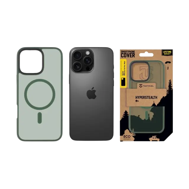 Tactical MagForce Hyperstealth Cover for Apple iPhone 16 Pro Max Forest Green 3
