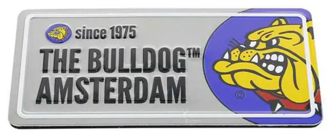 The Bulldog Amsterdam Διακοσμητικό Μαγνητάκι - Licenceplate Silver (8x4cm)