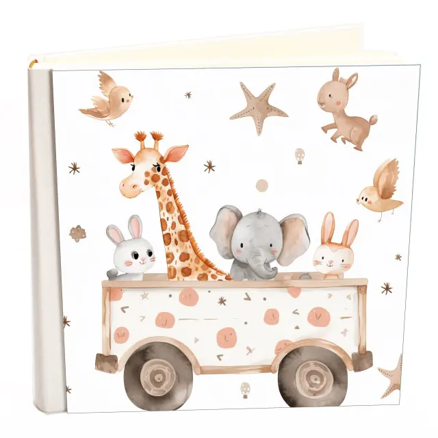 Άλμπουμ my album ZOO boho style με ριζόχαρτο 30x30cm και κουτί άλμπουμ