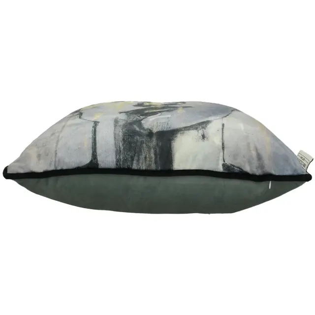 Μαξιλάρι Πρόσωπο Γκρι Βελούδο 45x45cm 3