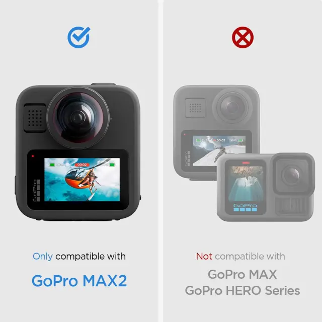 Spigen - (2 pack) Glas.tR Slim, Back Screen (AGL11230) - GoPro MAX 2 - Clear 2