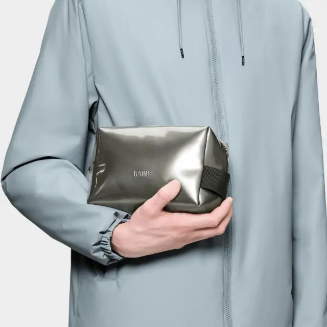 Νεσεσέρ Rains Wash Bag Small 15580-Raven Ασημί - ONESIZE 3