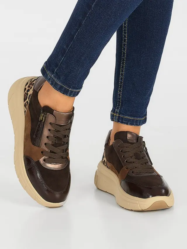 Gabor Sneakers Γυναικείο δέρμα/δέρμα Nubuck Καφέ GAB/73373 68-MOCCA 2