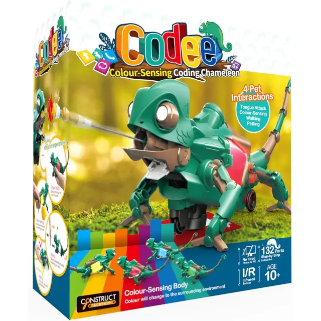 The Source STEM Colour-Sensing Chameleon / Ρομπότ Χαμαιλέοντας που αλλάζει Χρώματα: Codee