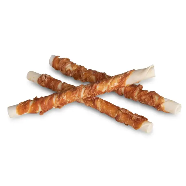 Vadigran Butcher BBQ Chicken Wrapped Stick Λιχουδιά Σκύλου με Κοτόπουλο Large 25cm 270gr 3