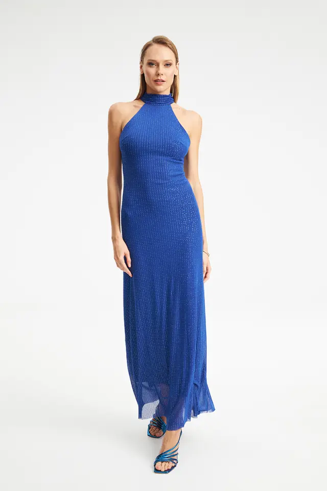 Maxi Φόρεμα με Strass ELENI DRESS - XS 2