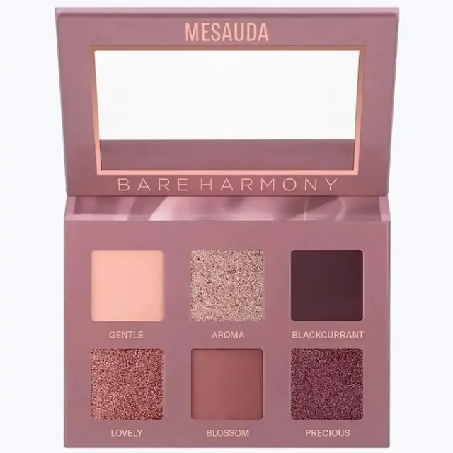 Mesauda Milano Bare Harmony 2.0 Παλέτα με Σκιές Ματιών 6γρ 201 Tender Mauve
