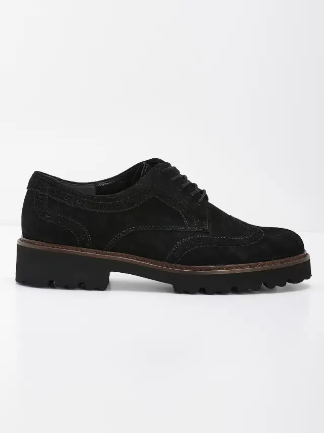 Gabor Δετά-Oxfords Γυναικείο δέρμα Nubuck Μαύρο GAB/05244 17-SCHWARZ 3