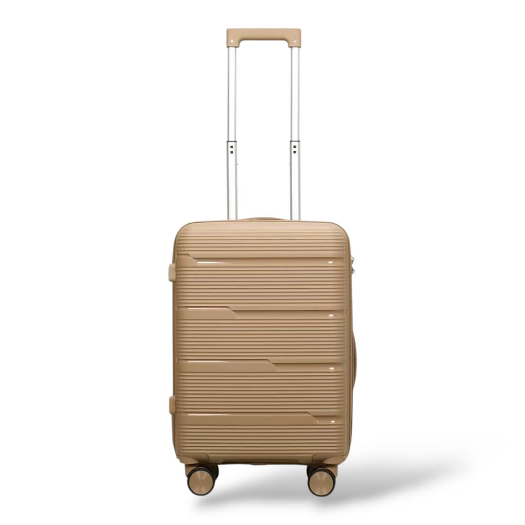 Σκληρή Βαλίτσα Καμπίνας Πολυπροπυλένιο PLAYFULBAGS BK0167 (55x38x20) 38lt - Κάμελ