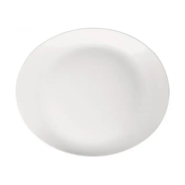 Πιάτο Steak Meran Πορσελάνης Λευκό 29x23x4,7cm σετ 6 τμχ Espiel 001.725322K6