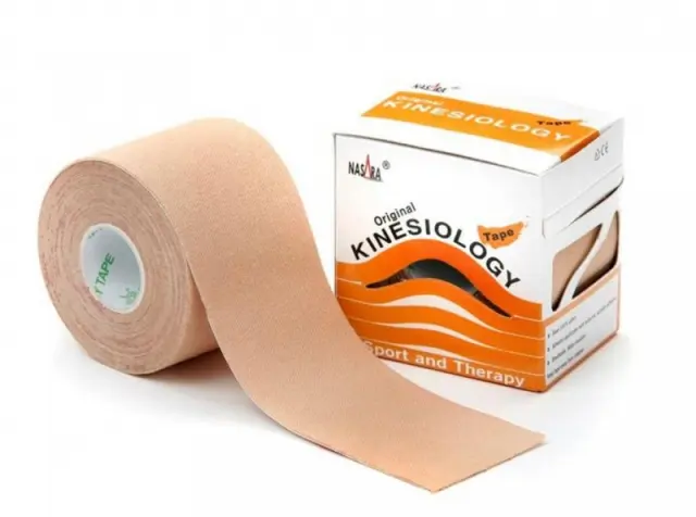 Επίδεσμος κινησιοθεραπείας Kinisio Tape Nasara (5cm x 5m) - Μαύρο