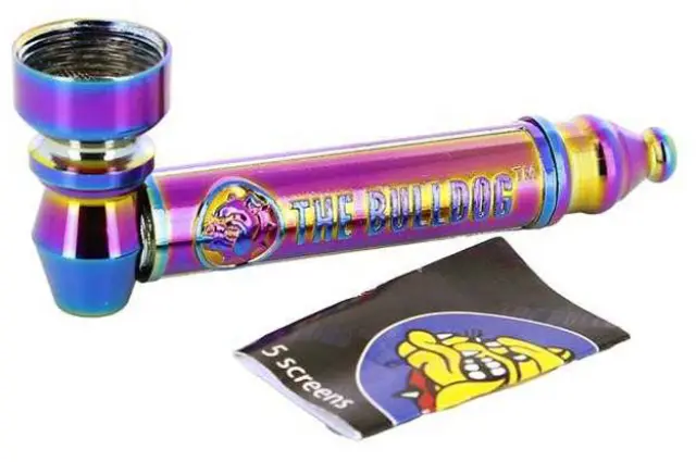The Bulldog Amsterdam Embossed Metal Pipe Rainbow Set