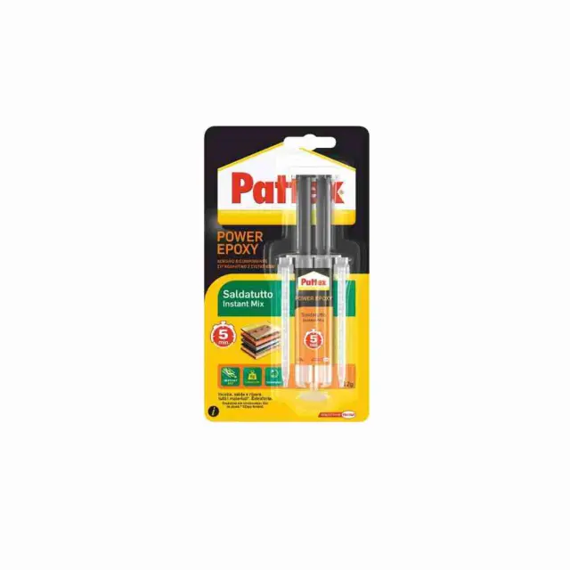 PATTEX Saldatutto Mix Σύριγγα-Εποξική Κόλλα Γενικής Χρήσης 5 Λεπτών Διάφανη 12 g