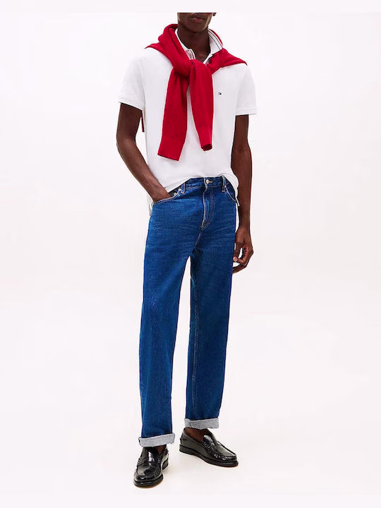 Tommy Hilfiger Polo Μπλούζα Κοντομάνικη Λευκή Άσπρο - XL 3