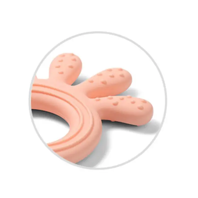Mασητικό Σιλικόνης Octopus Babyono Pink 826/01 3