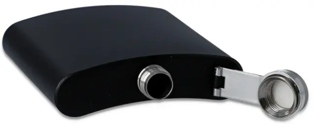 Hip Flask Φλασκί Ποτού Black Mat (F3061) - 210ml 3