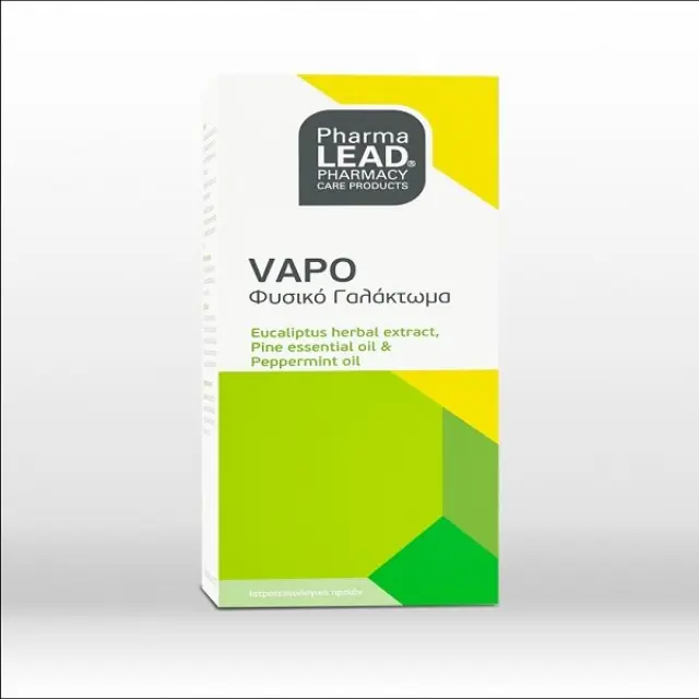 PharmaLEAD Vapo Φυσικό Γαλάκτωμα με Φυτικά Αιθέρια Έλαια Ευκαλύπτου, Πεύκου και Μέντας 100ml