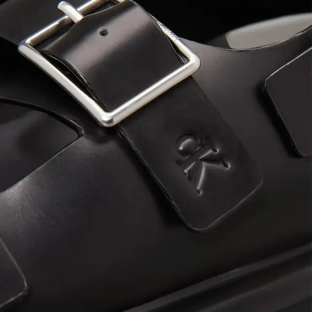 Γυναικεία Δερμάτινα Σανδάλια Calvin Klein YW0YW01785 0GJ Μαύρα Μαύρο - 37 3