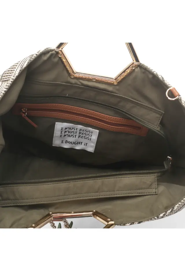LE PANDORINE - Miriam handbag with metal handle 3