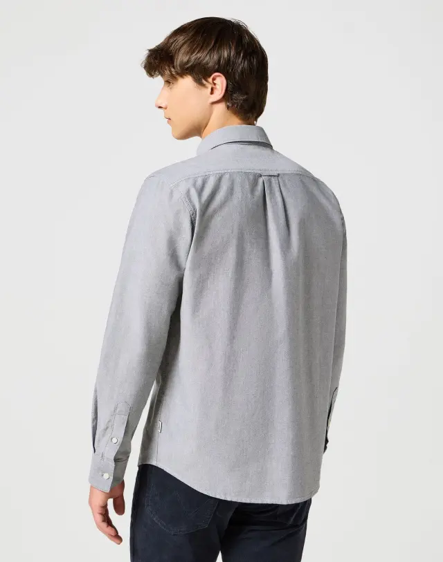 Wrangler Ανδρικό Πουκάμισο Oxford 112357230 – Grey - 3XL 2