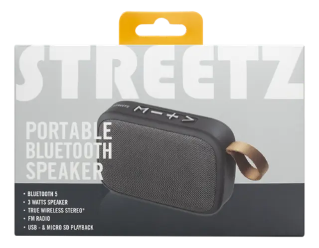Streetz Φορητό Ηχείο Bluetooth black CM770 2