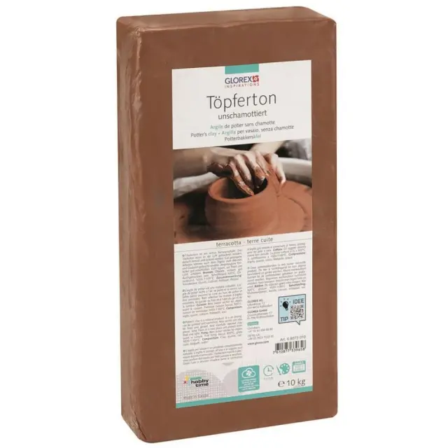 Πηλός Κεραμικής Topferton (χωρίς σαμότ) - Terracotta - 10Kg