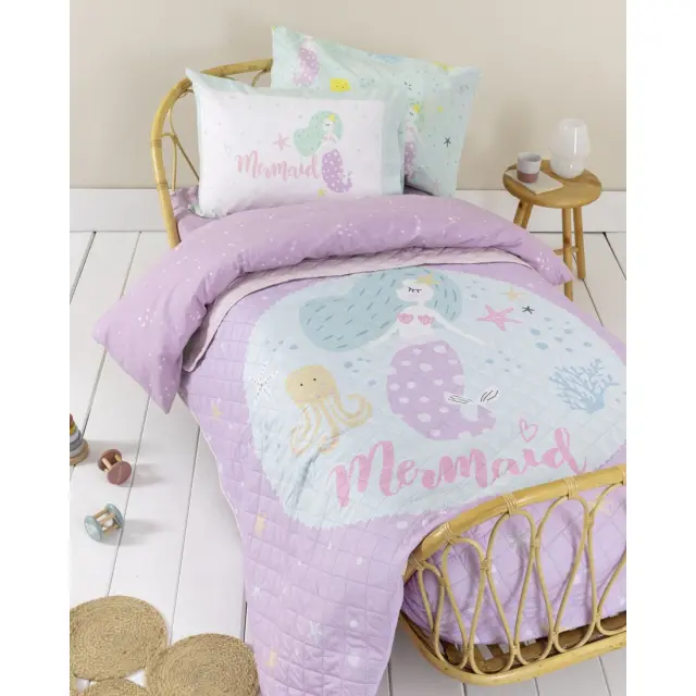 Κουβερλί 160x220 Μονό Nima Lillyland Veraman-Lilac 100% Microfiber