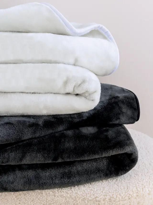 Κουβέρτα 160Χ220 Μονή 550gsm Velour Palamaiki Fani 100% Πολυέστερ- Off White 2