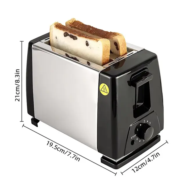 RAF Ηλεκτρική Φρυγανιέρα 2 θέσεων 650W Inox R.262 3