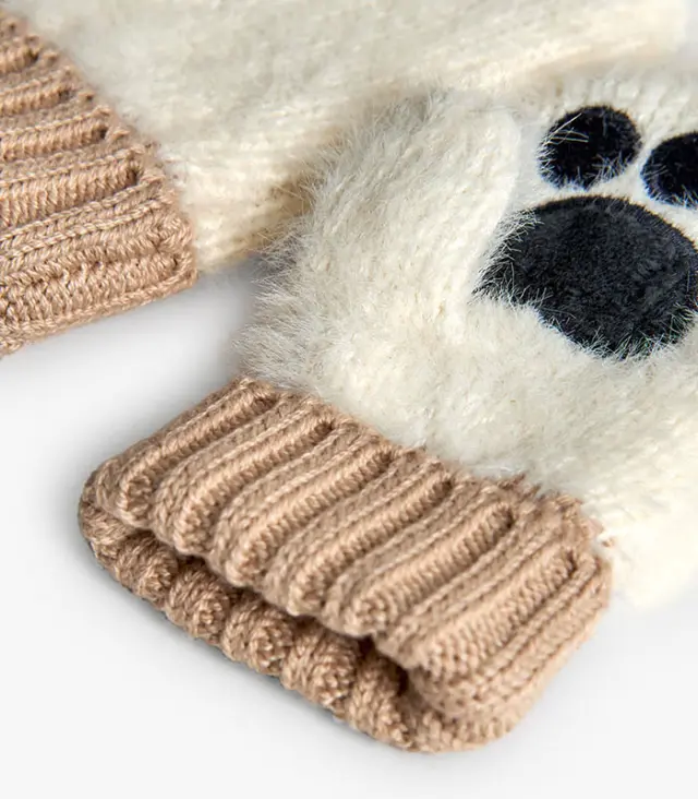 Knitwear mittens for baby -BCI 3