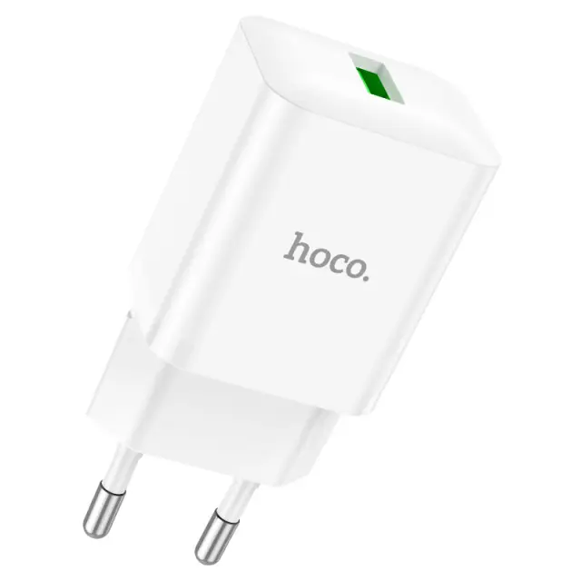 Φορτιστής Ταξιδίου Hoco N26 Maxim Mini USB-A 18W Λευκός