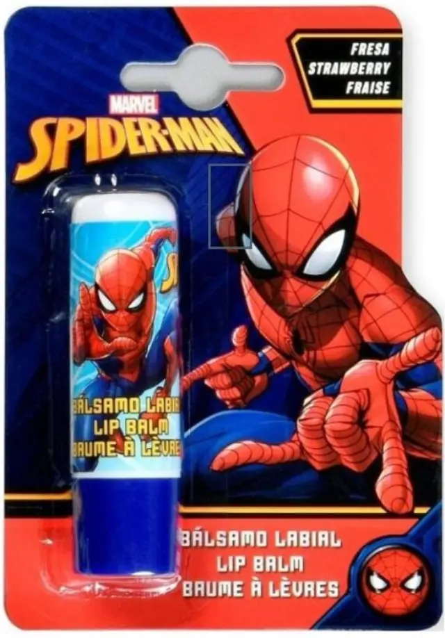 Spiderman Παιδικό Ενυδατικό Βάλσαμο Χειλιών με Γεύση Φράουλα Lip Balm Strawberry