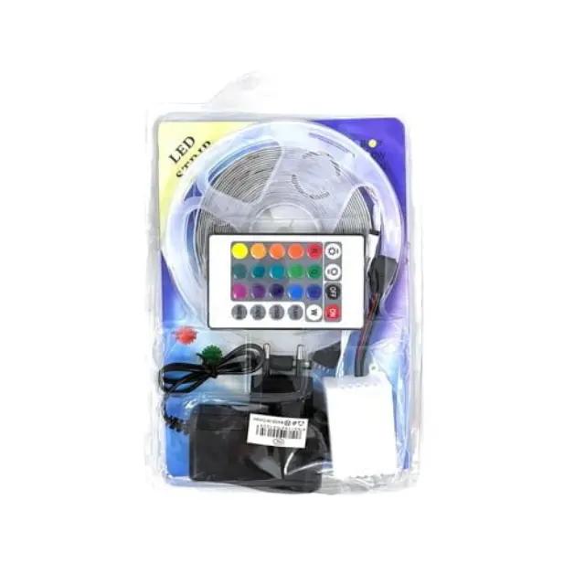 Σετ Ταινία LED 5M RGB Λεντοταινία με ασύρματο χειριστήριο IP65 2835 - LED Strip z698521
