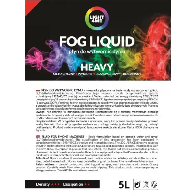 LIGHT4ME smoke liquid heavy fog 5L 3