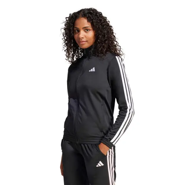 adidas Sportswear Women's 3Stripes Track Top Tricot Jacket Μαύρο JC8889 (adidas Sportswear)