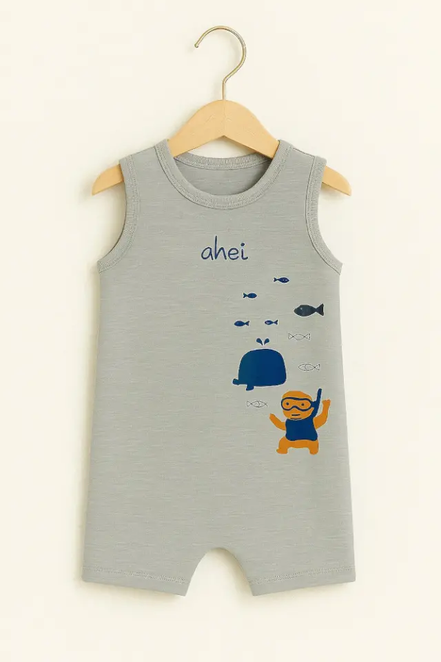 Φορμάκι Καλοκαρινό Αμάνικο Dolphin Venere Grey 8010688 - 12 M (80cm) 3