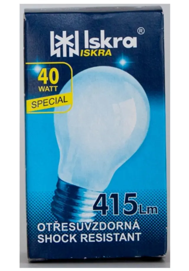 Iskra Λάμπα Κοινή Ε27/40W Γάλακτος
