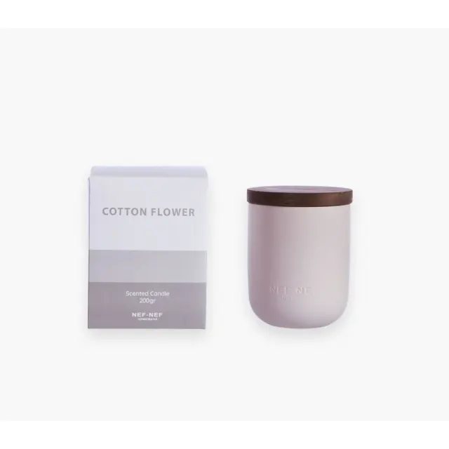 ΑΡΩΜΑΤΙΚΟ ΚΕΡΙ COTTON FLOWER 200gr NEF-NEF HOMEWARE, - GREY (039862)