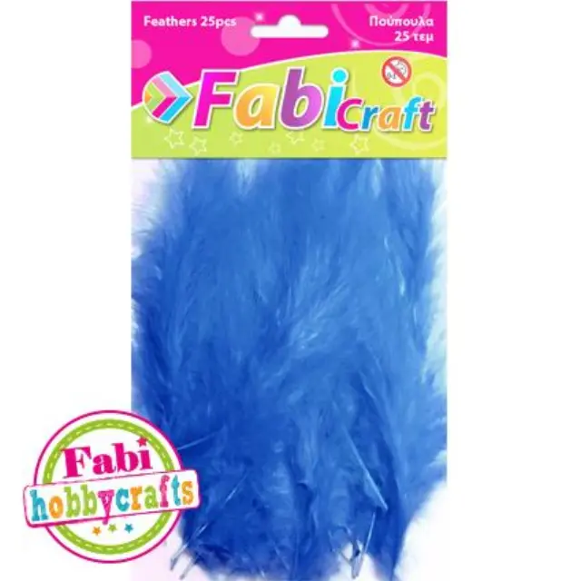 Πούπουλα Fabi 10gr 25τεμ μπλε