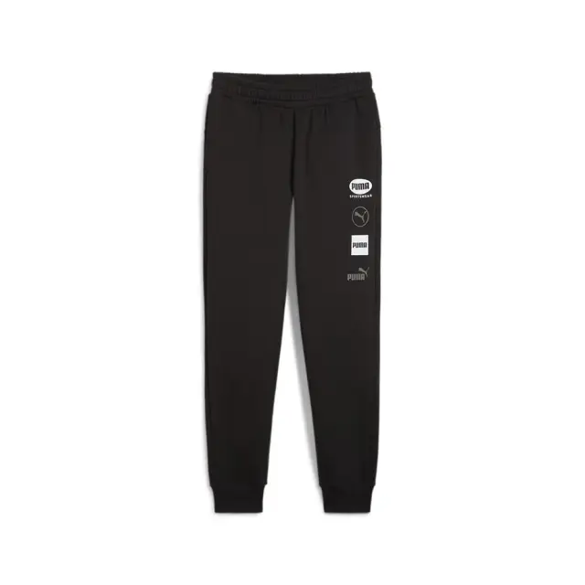 Puma Graphic FLeece Sweatpants (681742-01) - Μαύρο