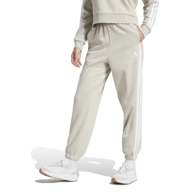 Adidas Essentials 3-Stripes Fleece Loose-Fit Pants JX7697 - L