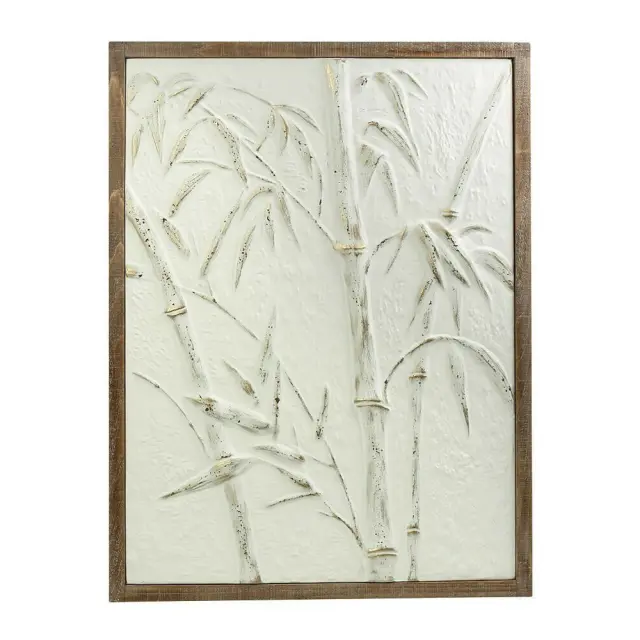 Πίνακας 64,5x3,8x85cm σε Καμβά Λευκός με ξύλο Espiel ICY307